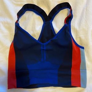 EUC LNDR Trigger Seamless blue red Sports Bra M/L